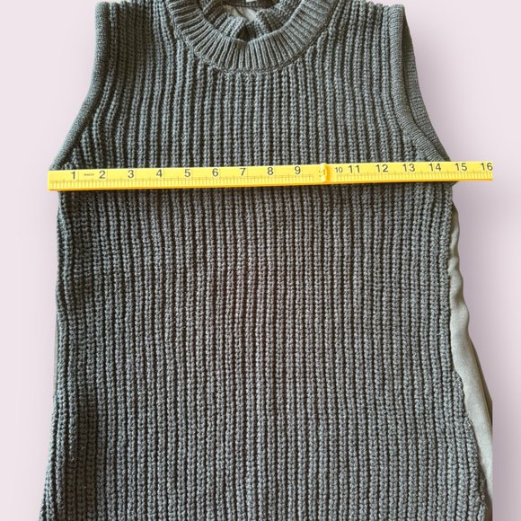 Central Park West NY | Women’s | Black Turtleneck Tank with Mesh Back | Size: XS - Picture 4 of 6